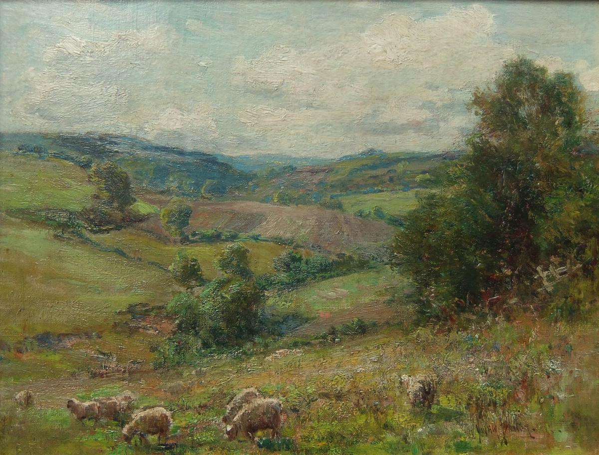 Owen Bowen Yorkshire oil painting Scarborough landscape