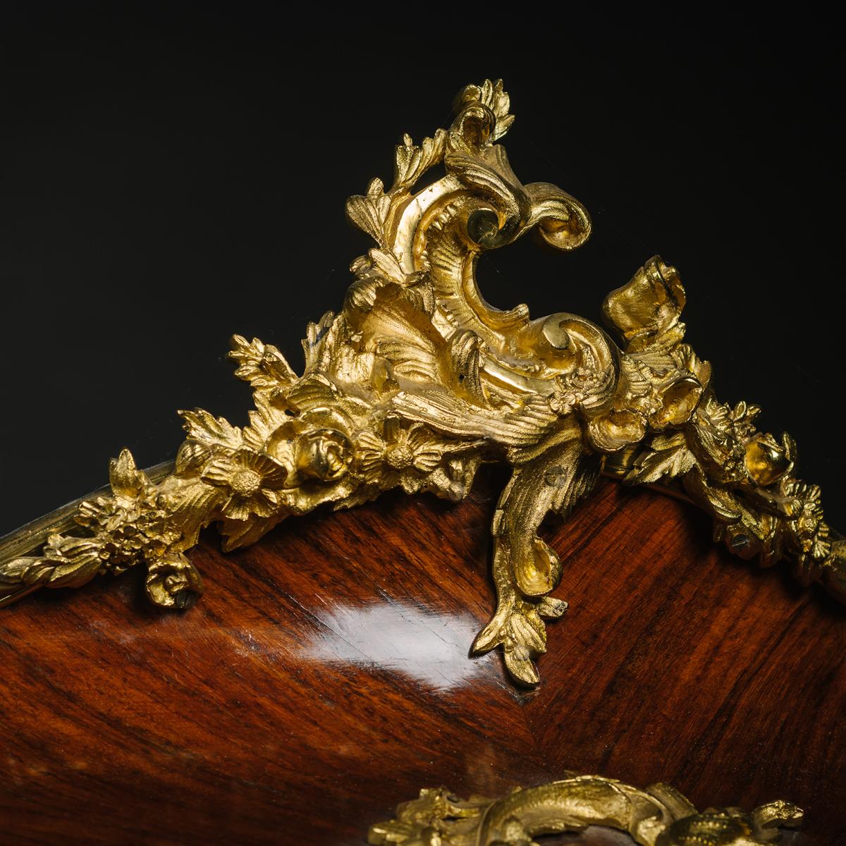 A Louis XV Style Gilt-Bronze Mounted Vernis Martin Vitrine Cabinet