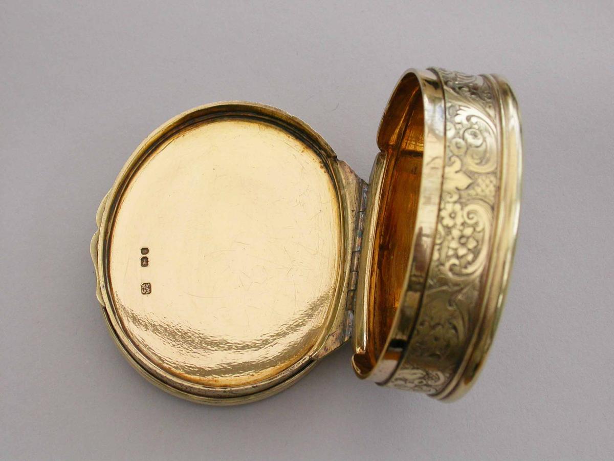 Victorian Cased Silver Gilt & Enamel Snuff Box | BADA