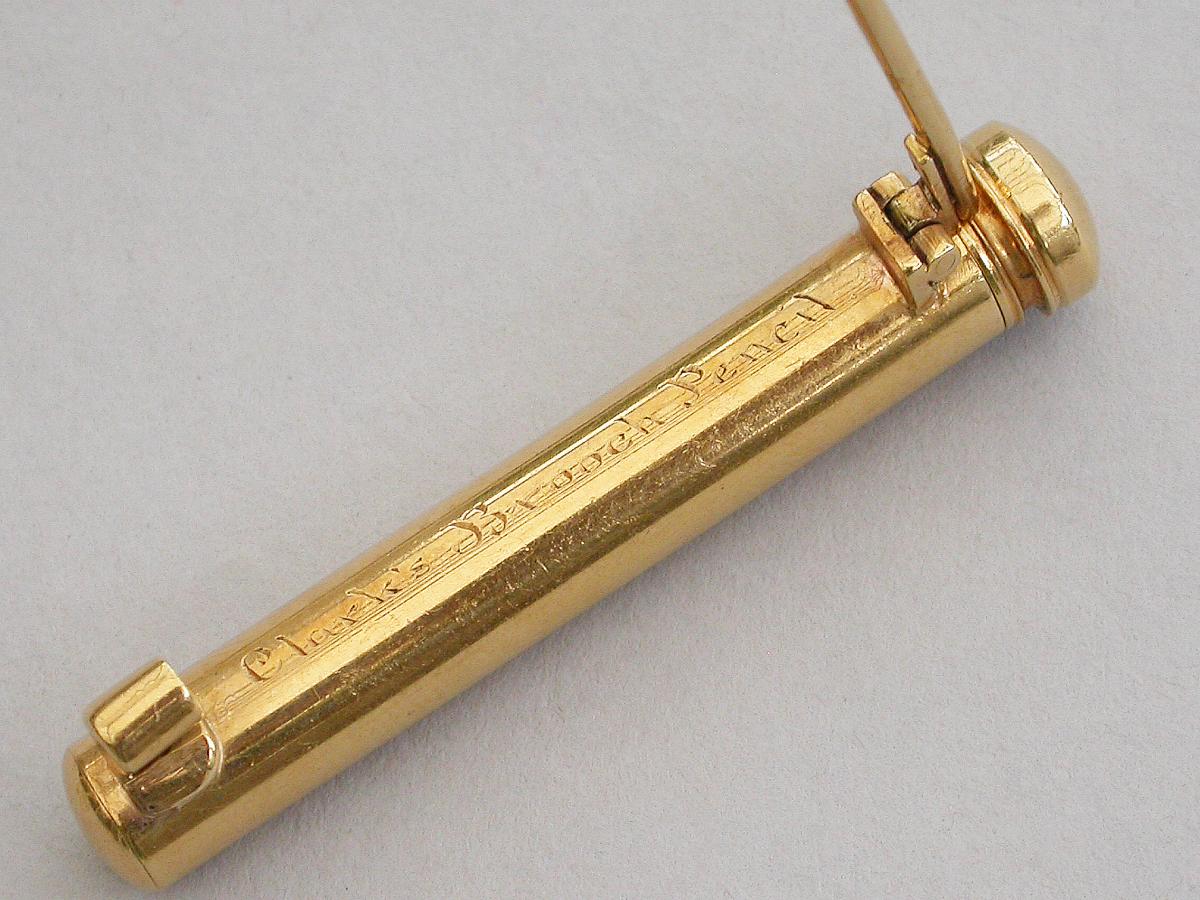Early 20th Century 18 Carat Gold 'Clark's Brooch Pencil'