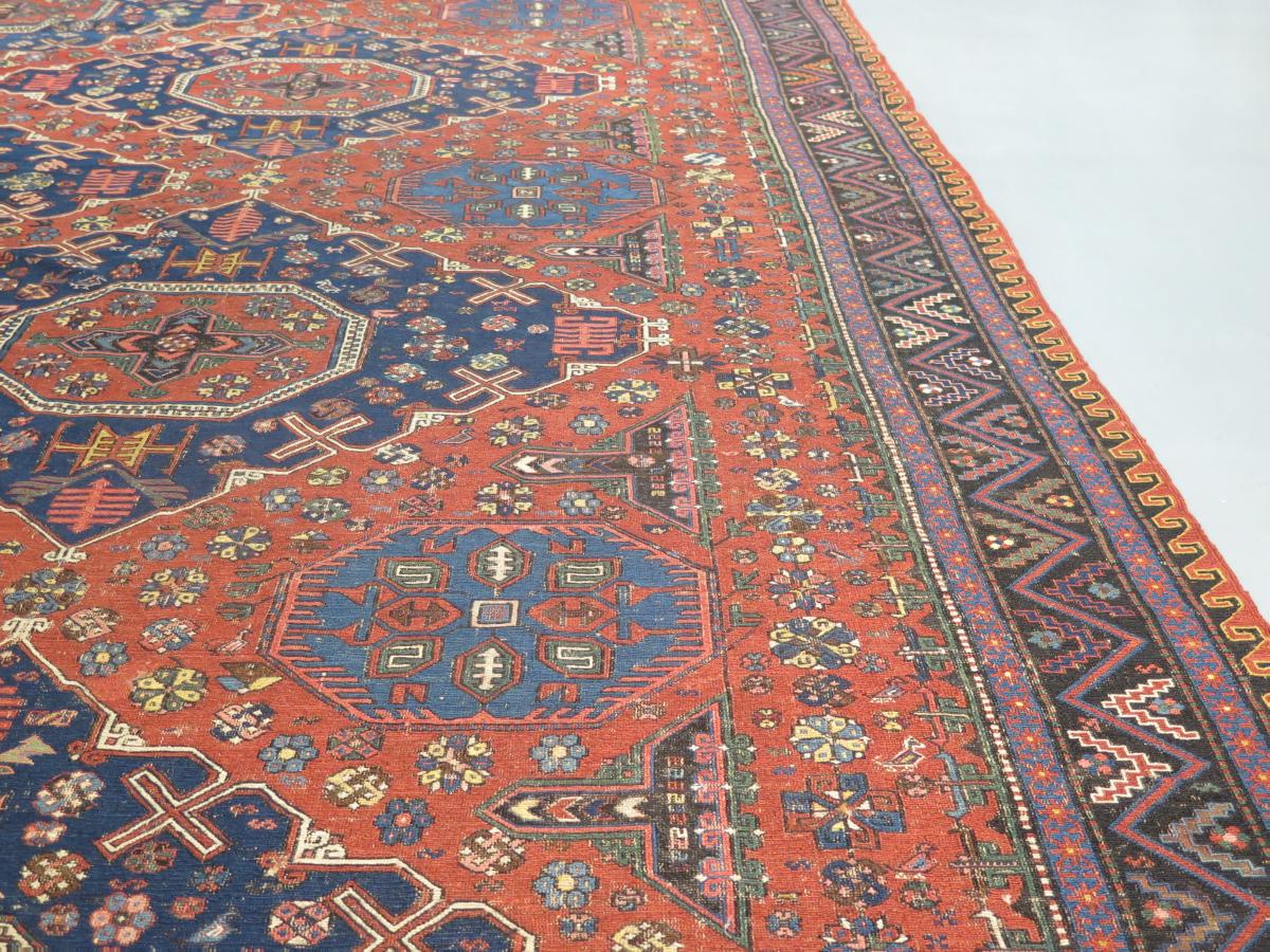 Large circa 1900 Shirvan Soumac Carpet