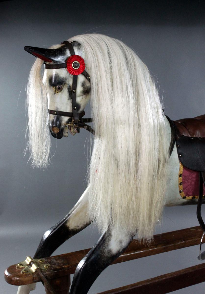 Antique rocking horse by F.H.Ayres