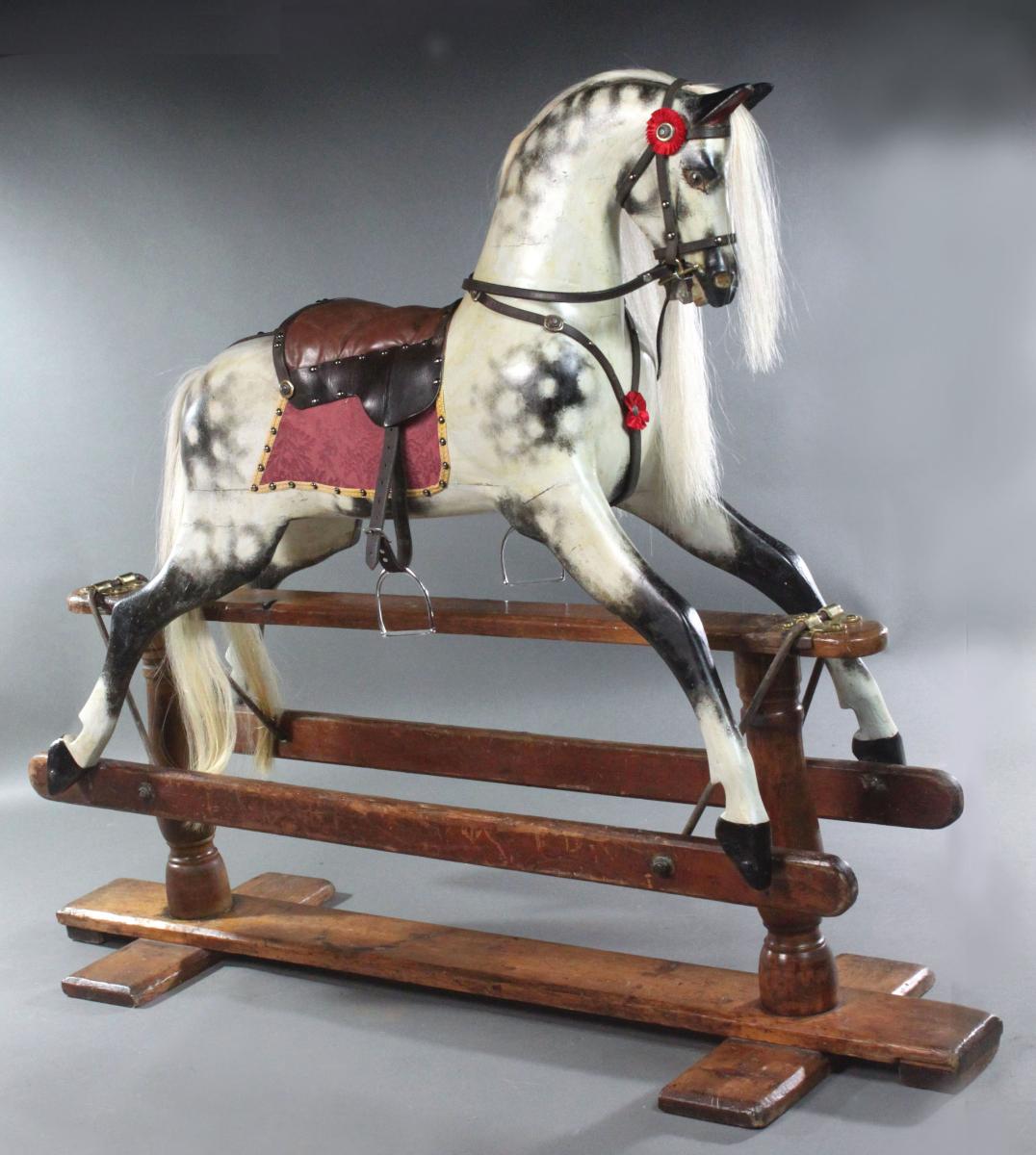 Antique rocking horse by F.H.Ayres