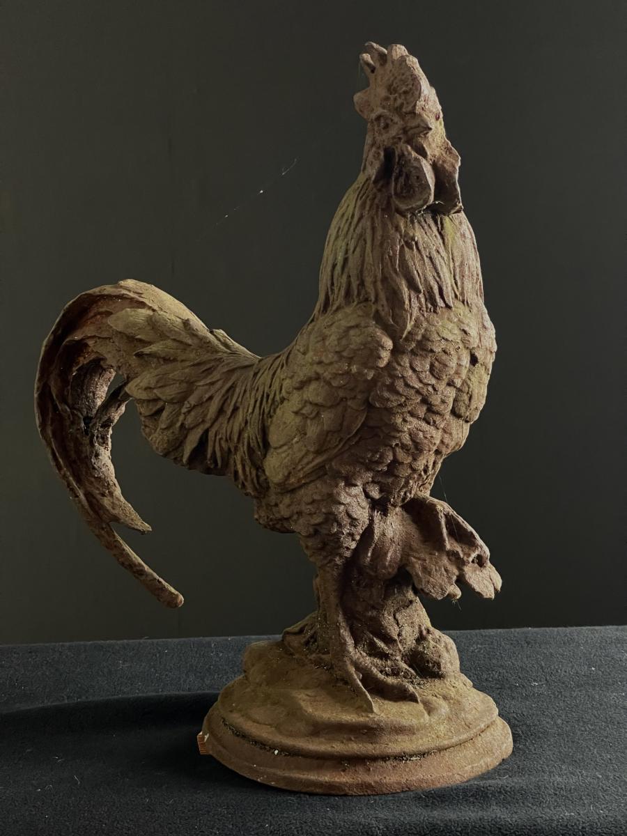 19th Century Cast Iron Cockerel