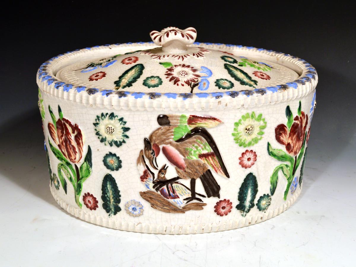 English Pottery Game Pie Tureen and Cover