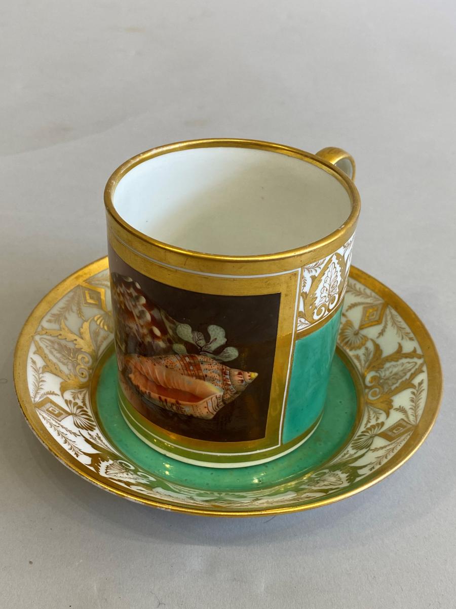 A Barr Flight & Barr Worcester Porcelain Can & Saucer, Circa 1807-13