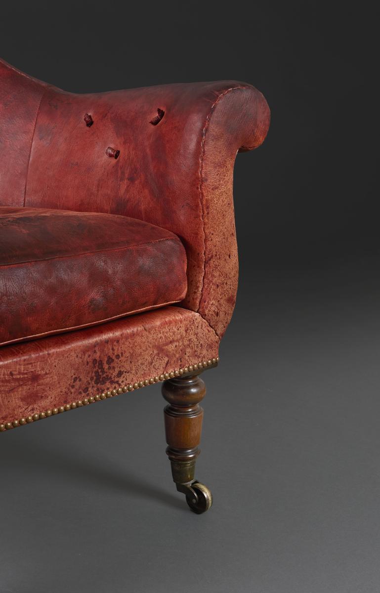 An Overscale William IV Style Library Armchair