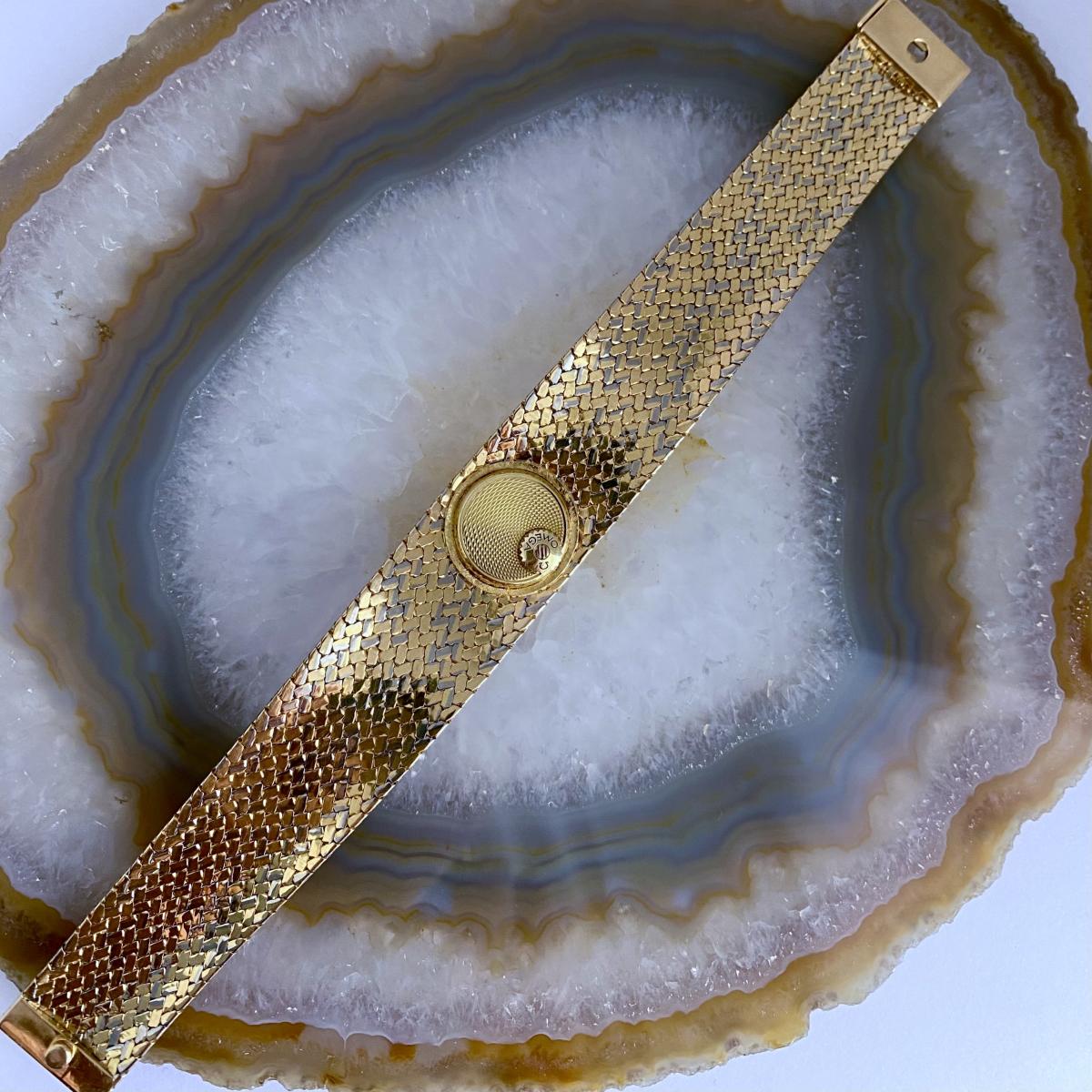 Ladies Omega Gold and Diamond-set Bracelet watch