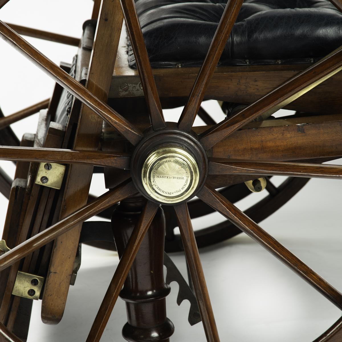 A patented mechanical campaign invalid chair by Chapman