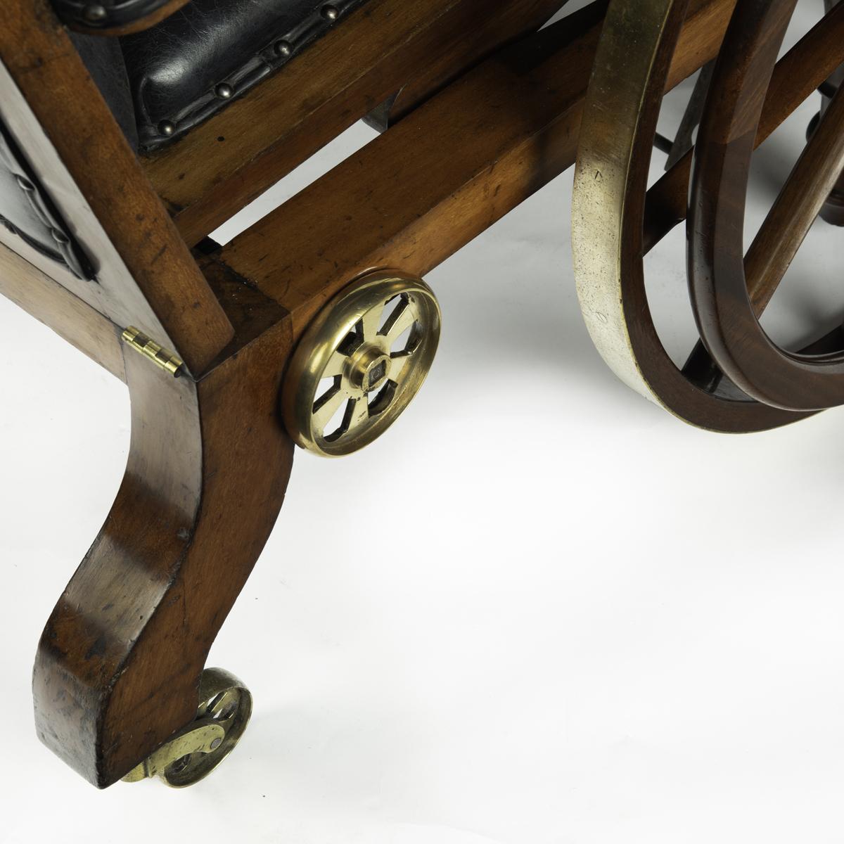 A patented mechanical campaign invalid chair by Chapman