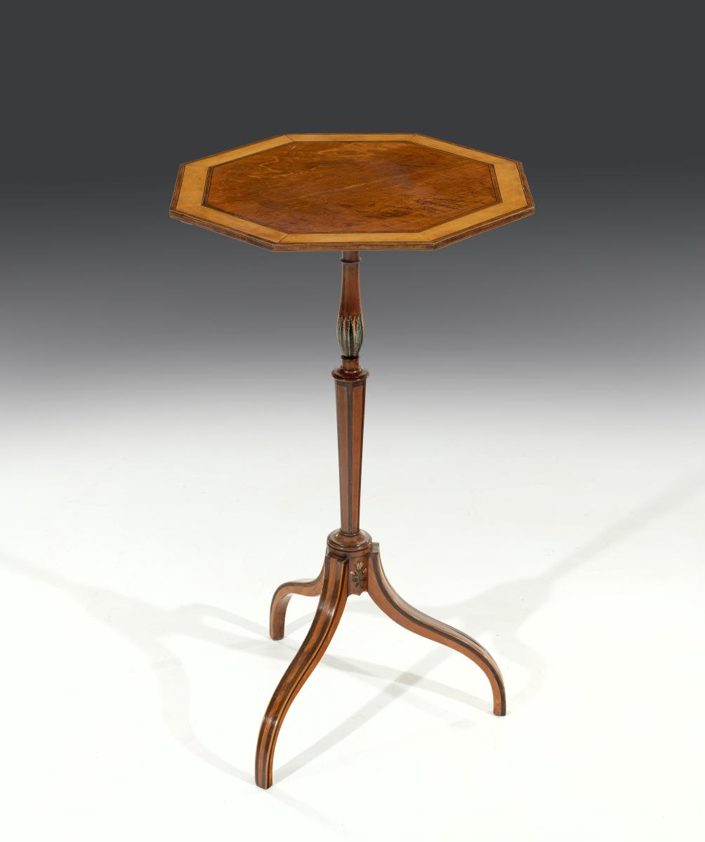 18th Century Satinwood and Crossbanded Table