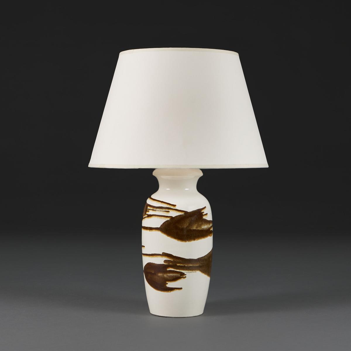 A Drip Glaze Art Pottery Vase as a Lamp