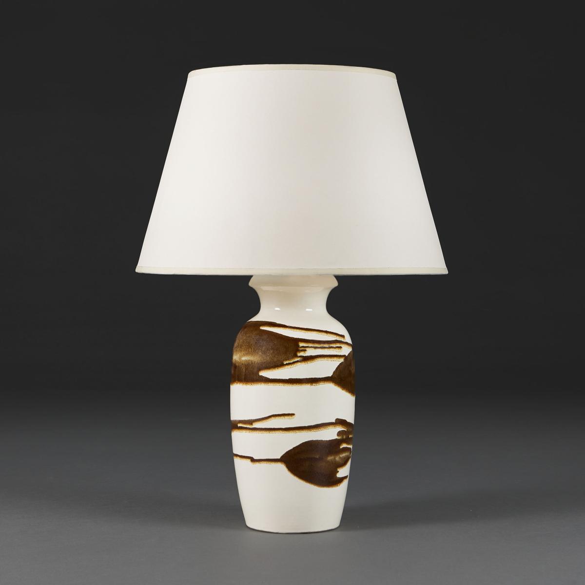 A Drip Glaze Art Pottery Vase as a Lamp