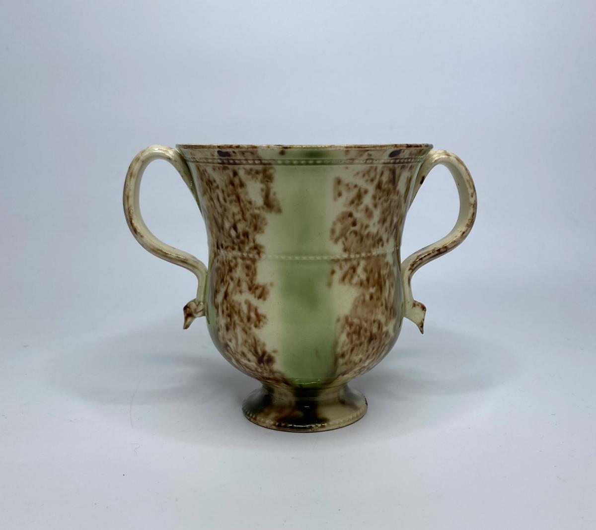 Whieldon type loving cup, Staffordshire, circa 1760