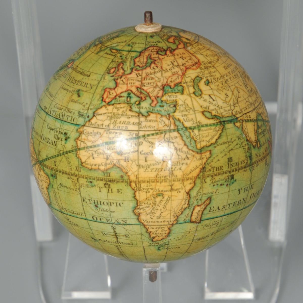 A Fine Example Of 3" Pocket Globe by Lane, London
