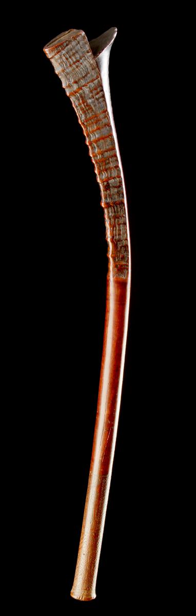 A Polynesian Spurred Gata Fighting Club of ‘Gunstock’ Form with a ‘Ripple’ Carved Shaft