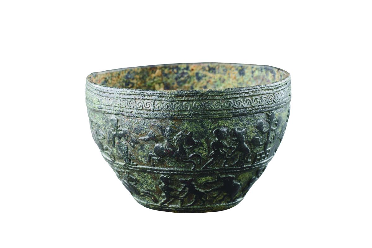 Bronze Goblet Illustrating the Story of Prince Kunala
