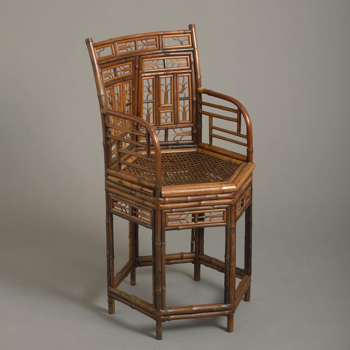 Brighton Pavilion chair, Chinese, Qing dynasty circa 1800