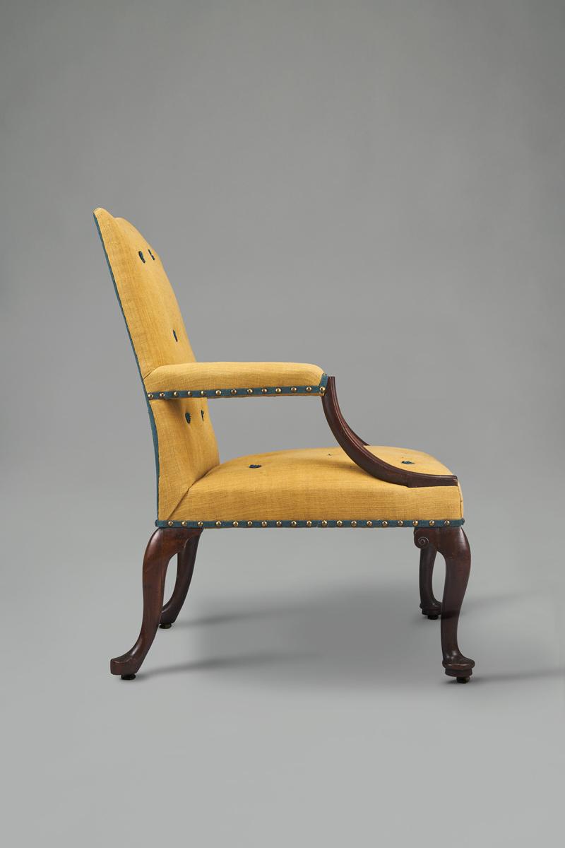 Mahogany 'Gainsborough' armchair, English, George II circa 1750