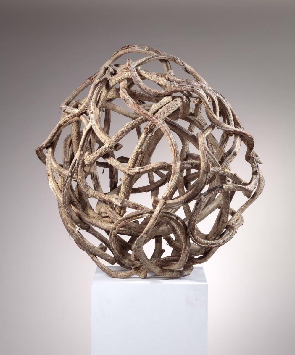 Rootwood ball, dried vine, French, 20th century