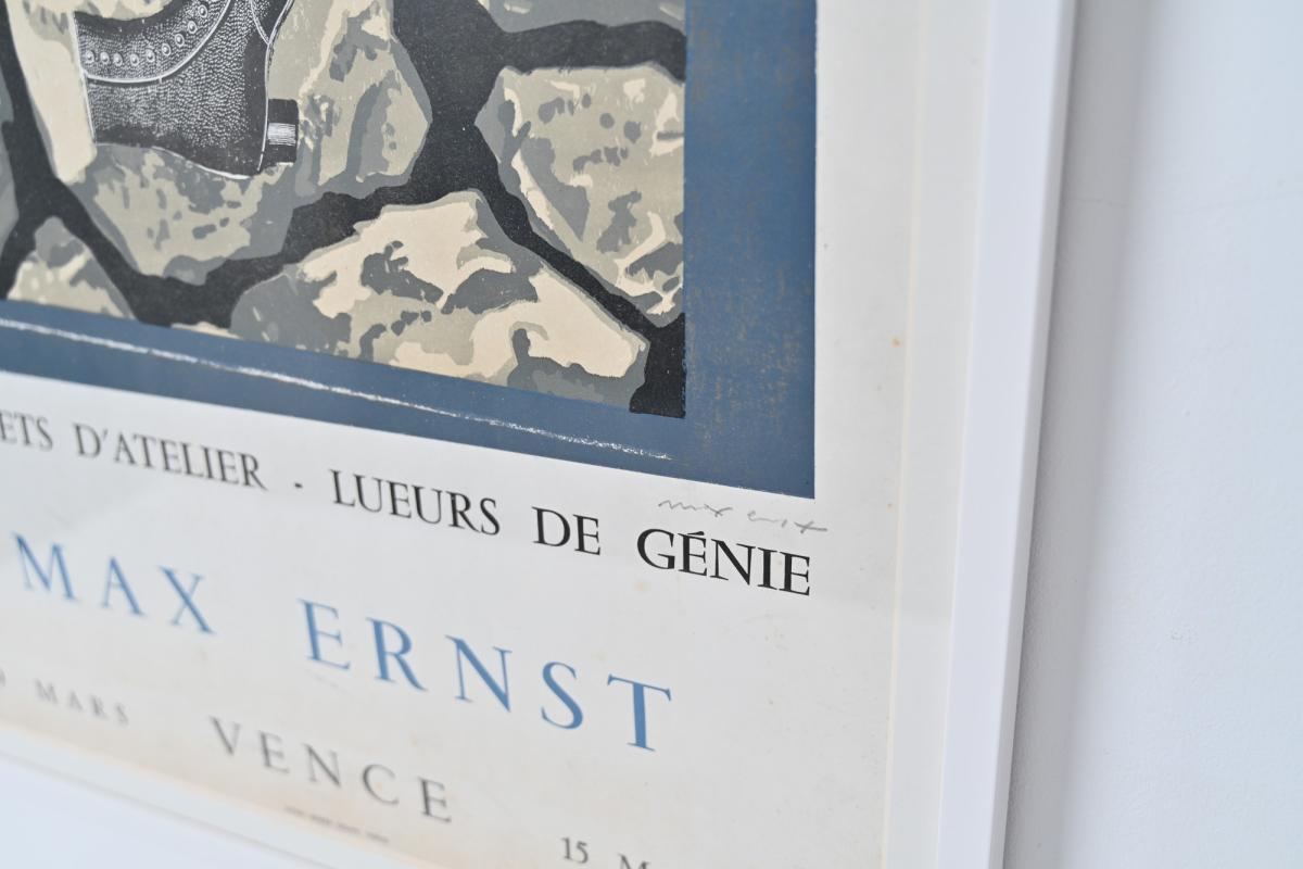 Max Ernst “Déchets d’Atelier” vintage signed poster