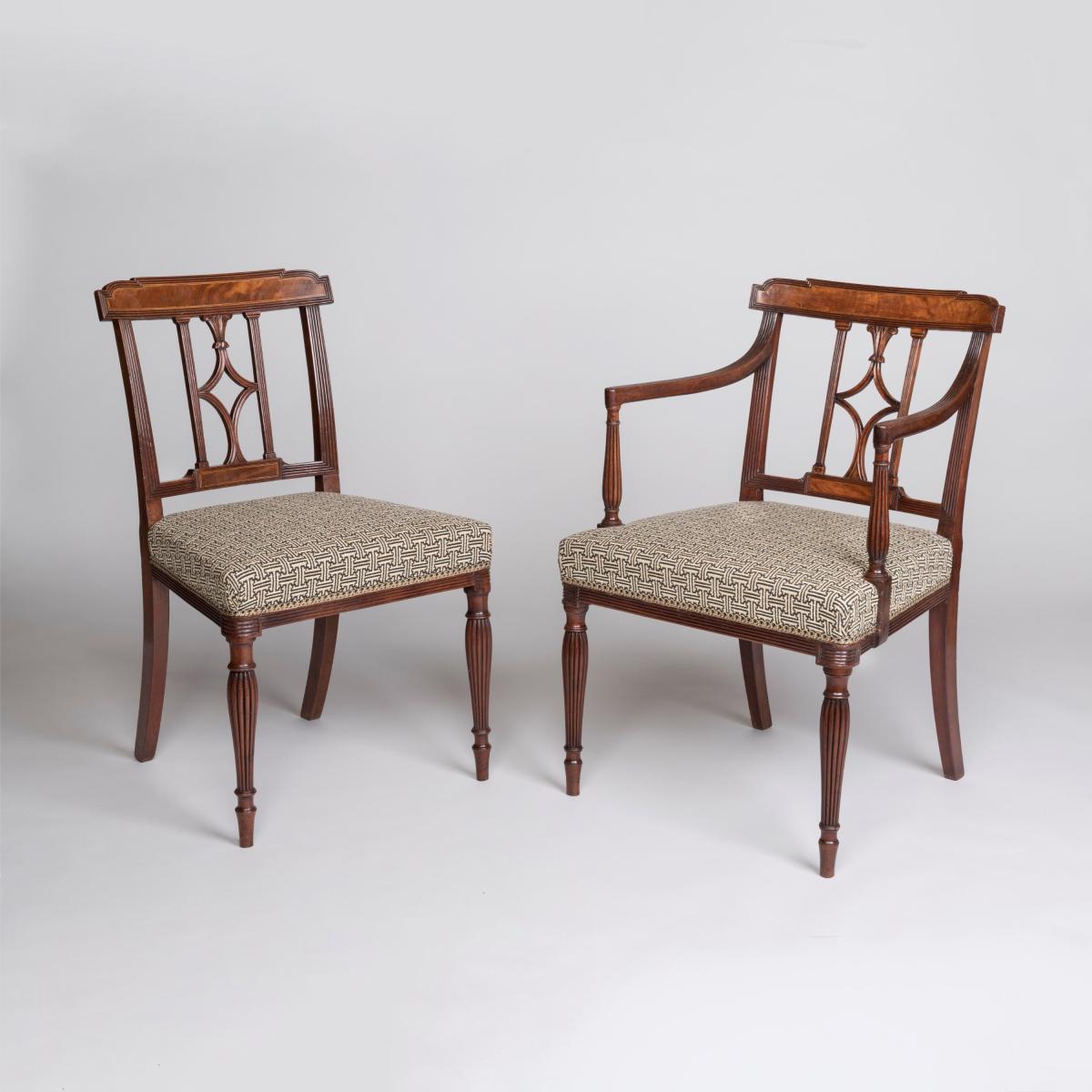 A Fine Set of Twelve George III Period Mahogany Dining Chairs