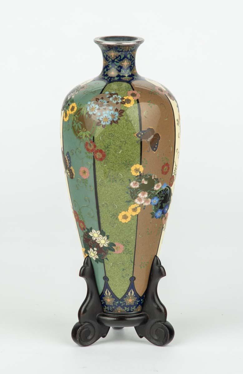 Japanese Cloisonne Enamel Vase – Namikawa Yasuyuki