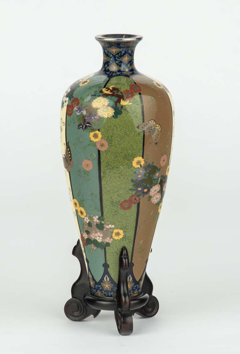 Japanese Cloisonne Enamel Vase – Namikawa Yasuyuki