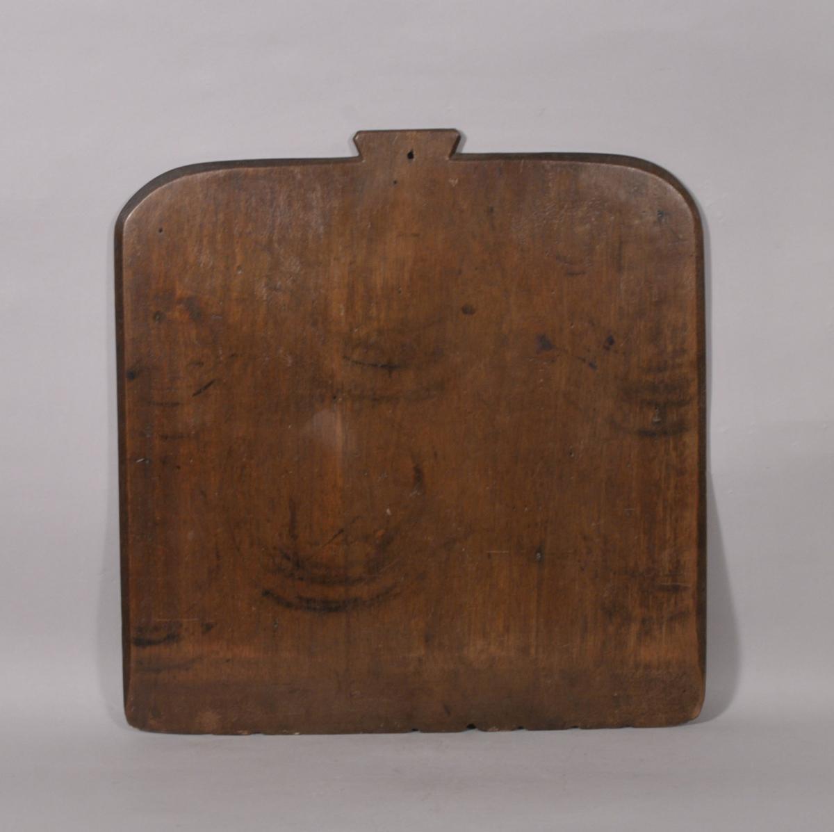 S/5806 Antique Treen Late 18th Century Walnut Riddle Board