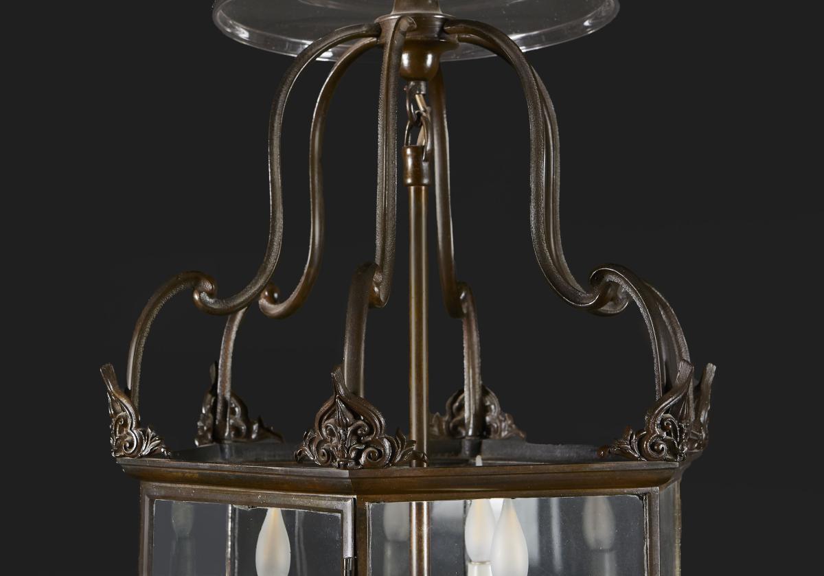 A Fine William IV Bronze Lantern