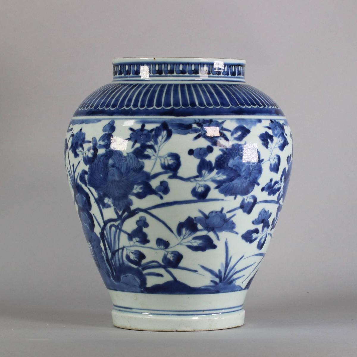 Side of Japanese Arita vase
