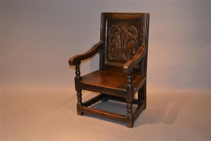 17th Century Child's Wainscot Chair