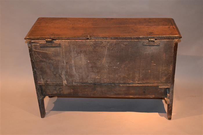 A rare and small 17th century inscribed chest