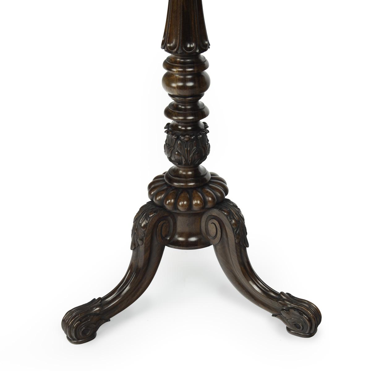 Victorian rosewood flower or crocus tables, attributed to Gillows