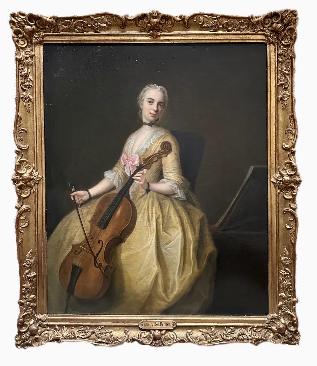 Balthasar Denner (1685-1749), Portrait of the artist's daughter