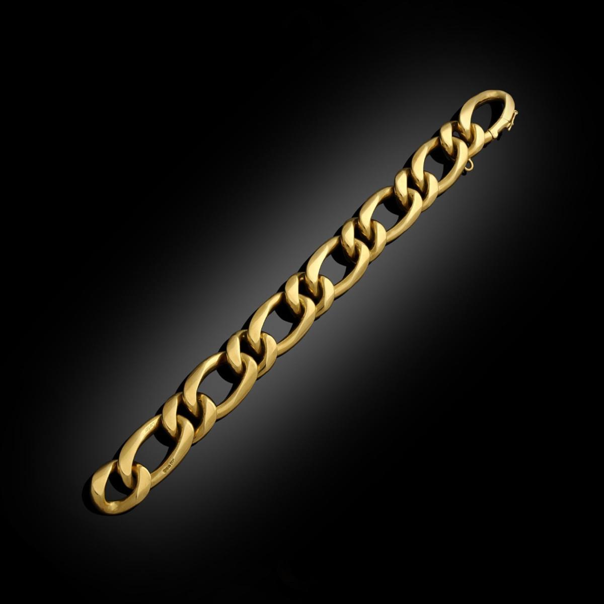 Cartier 18ct Yellow Gold Curb Link Bracelet