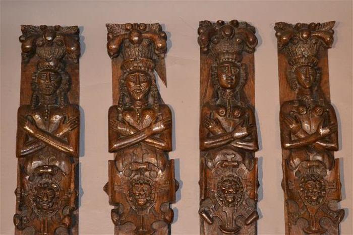 Set of Four Large 16th Century Oak Forms