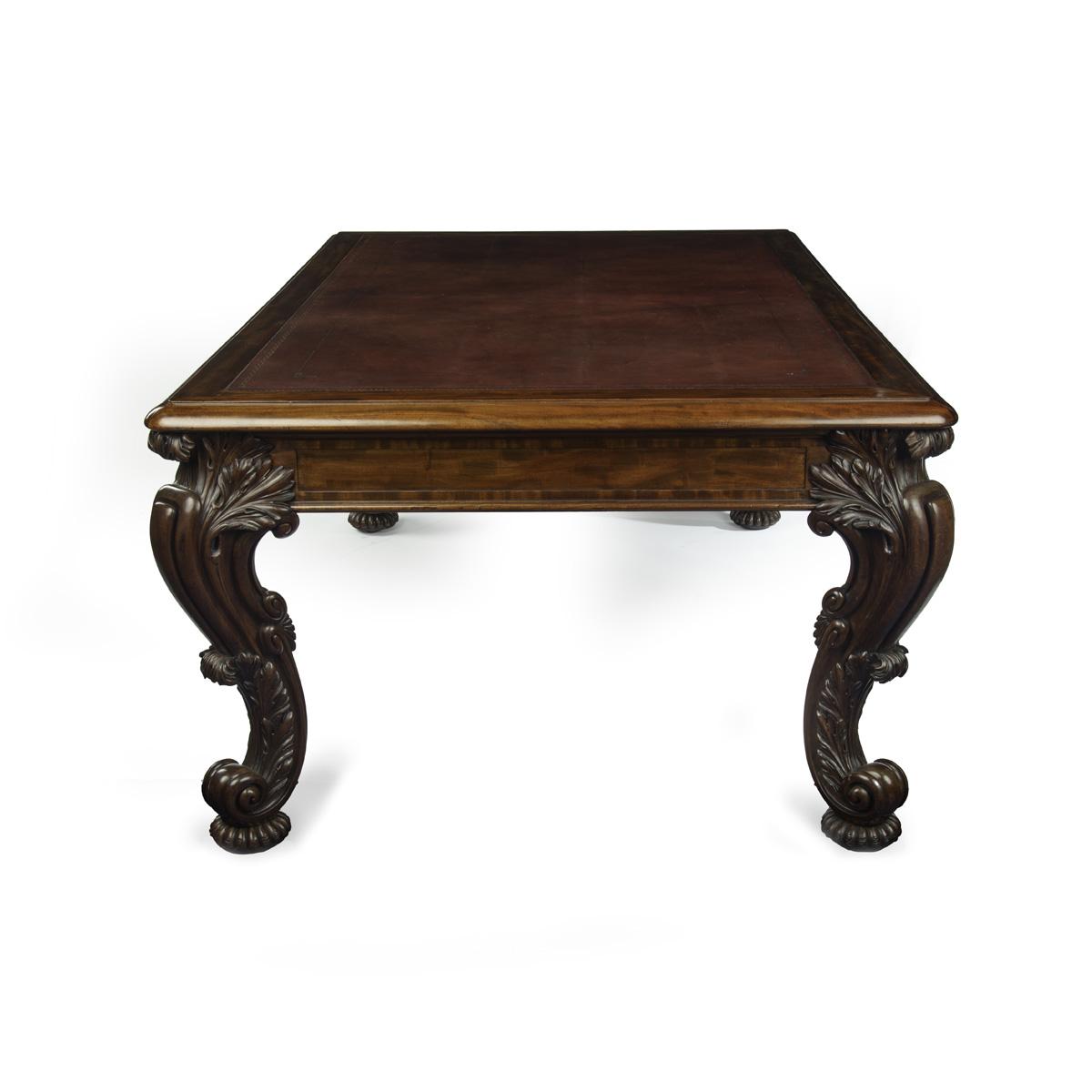 Regency mahogany partner’s library table