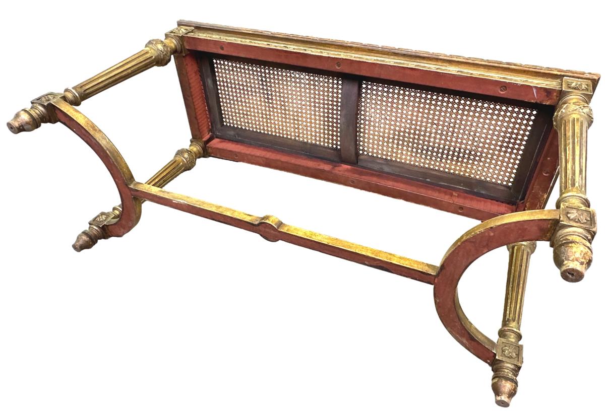 Early 20th Century Giltwood Luggage Rack