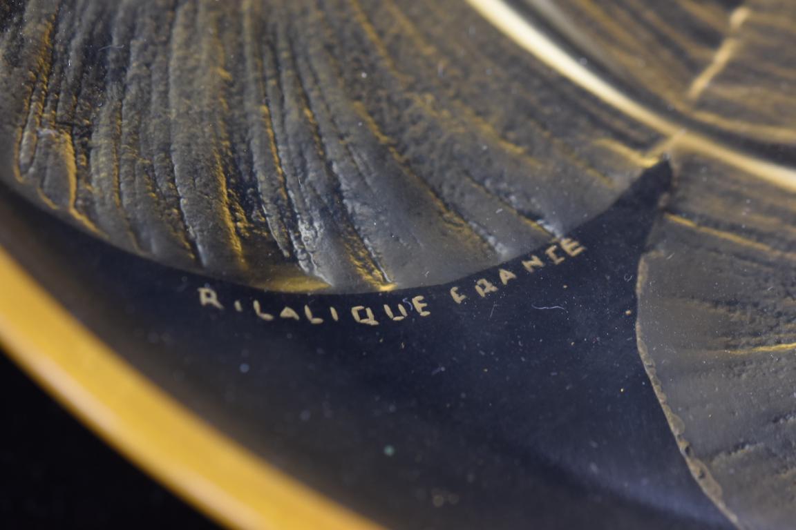 Rene Lalique Amber volubilis bowl