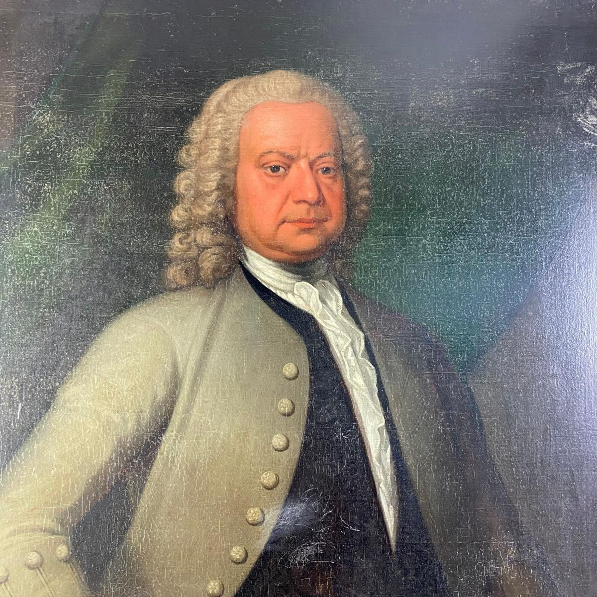 Large Georgian oil on canvas Portrait of a Gentleman