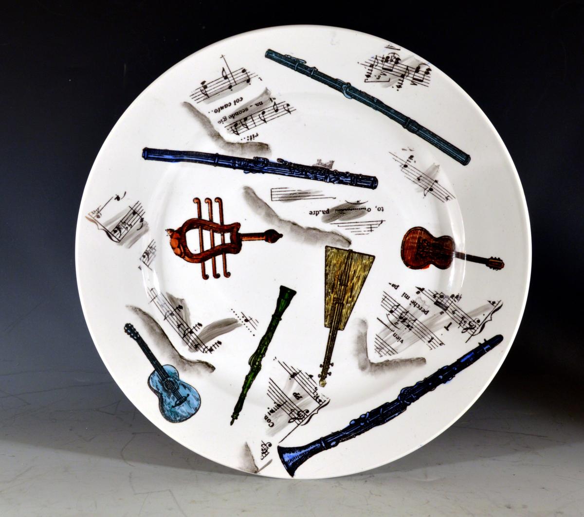 Piero Fornasetti Musical Pottery Plates