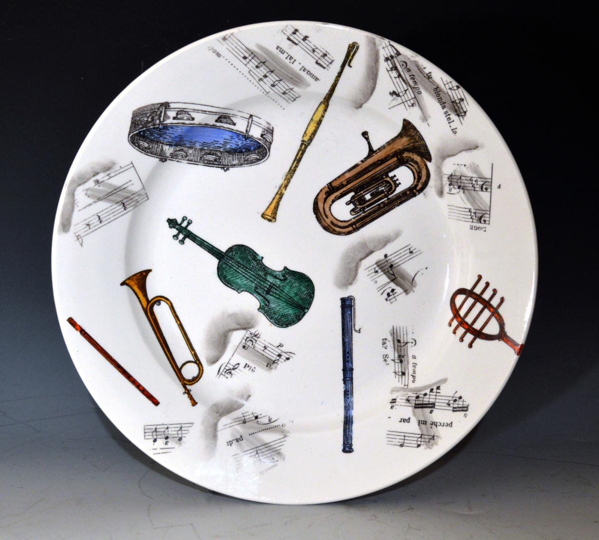 Piero Fornasetti Musical Pottery Plates