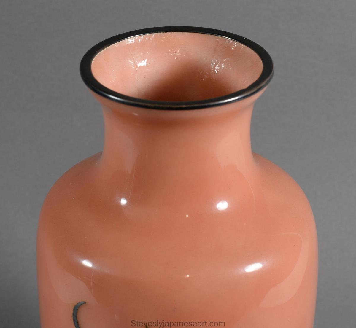 Japanese Cloisonne Enamel Vase By Ando Company
