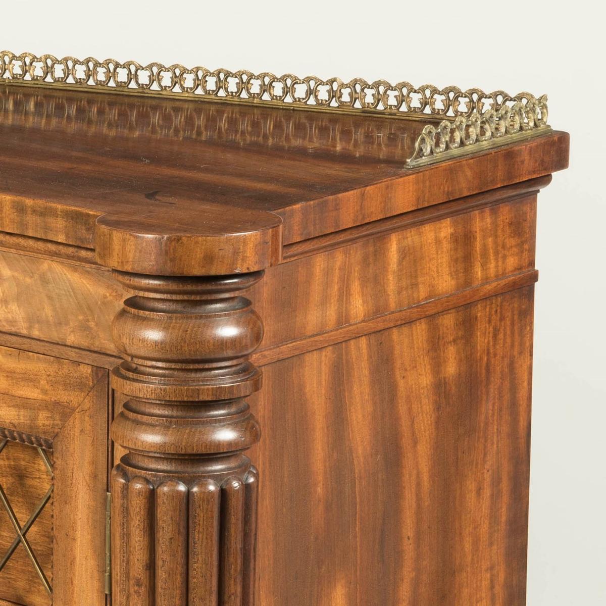 A Rare Regency Concave Side Cabinet Firmly attributed to Gillows
