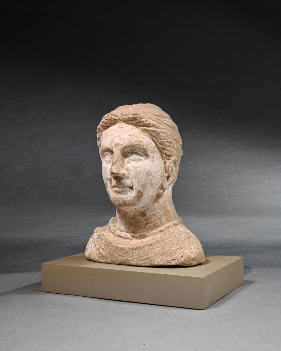 Ancient Etruscan Votive Female Bust 4th Century BC