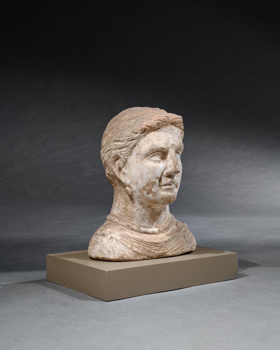 Ancient Etruscan Votive Female Bust 4th Century BC