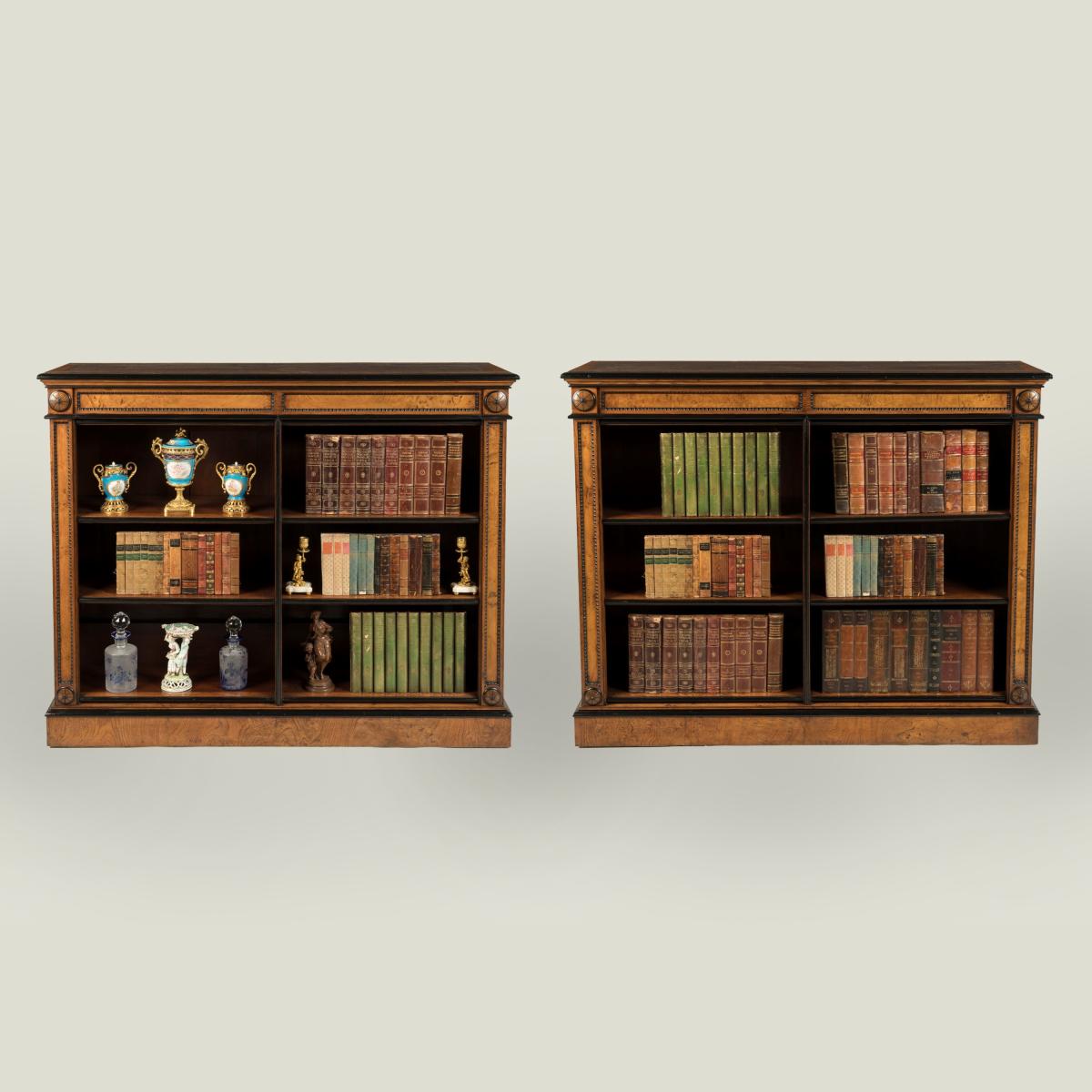 Oak Dwarf Bookcases