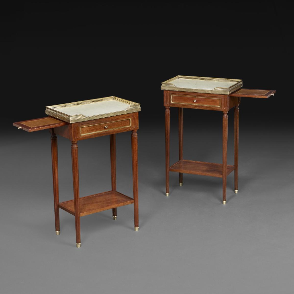 Pair Of Louis XVI Style Bedside Tables