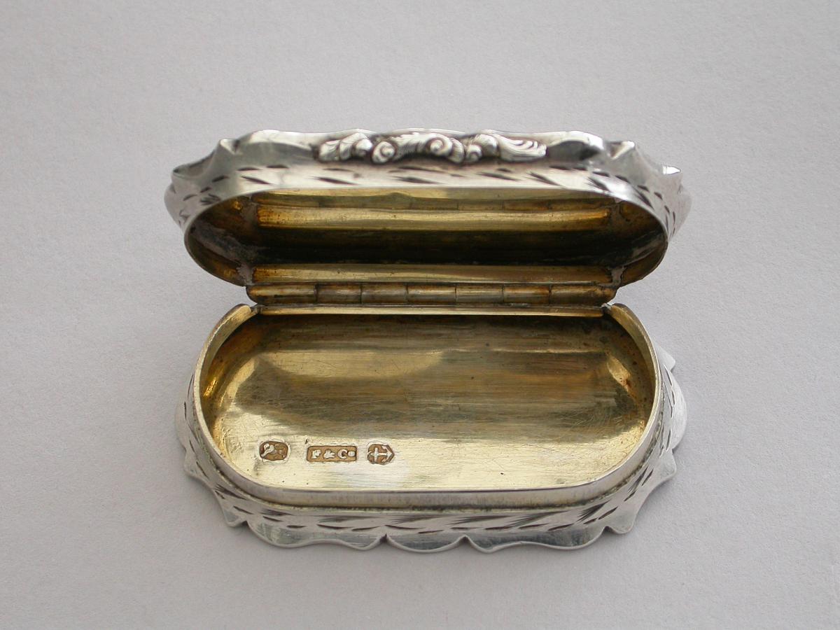 Victorian Silver Castle-Top Pill Box
